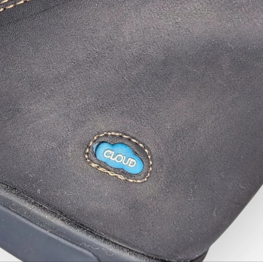 Cloud Footwear Navy Leather Faux Shearling Boot Portugal Sz 9.5-10 - NO OFFERS